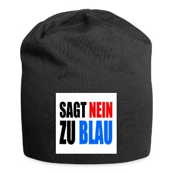 dit non au bleu - Bonnet en jersey - noir - Devant