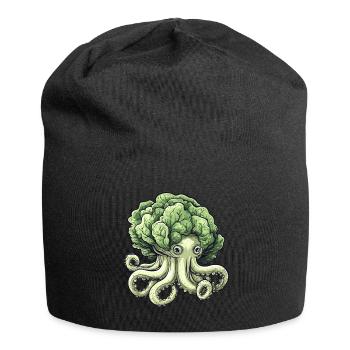 Oktopus Kohlkopf - Jersey-Beanie - Schwarz - Vorne