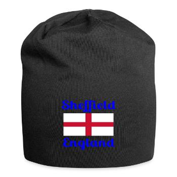 Sheffield English - Stilvolle Drucke - Jersey-Beanie - Schwarz - Vorne