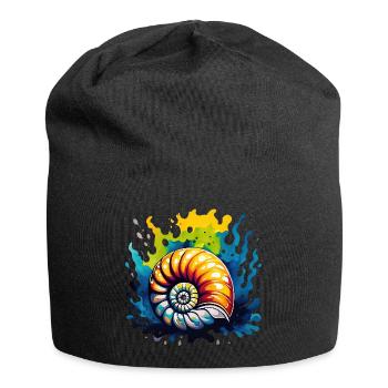Geologie - Fossil - Jersey-Beanie - Schwarz - Vorne