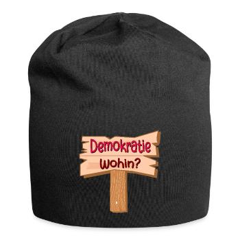 DEMOKRATIE PFAD - Jersey-Beanie - Schwarz - Vorne