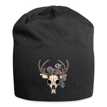 Wendigo Blumen Schädel Wild - Jersey-Beanie - Schwarz - Vorne