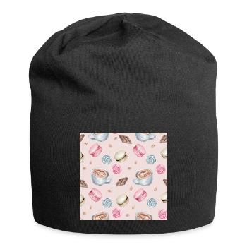 Patterns for Coffee and Sweets Coffee and Sweet - Jersey Beanie - black - Front