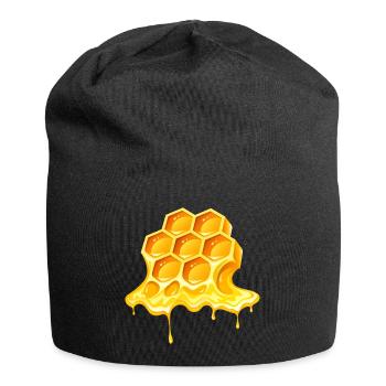Honig, Imker, Imker - Jersey-Beanie - Schwarz - Vorne