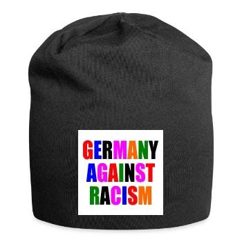 Germany against racism - Jersey-Beanie - Schwarz - Vorne
