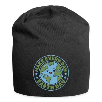 Faites de chaque jour le Jour de la Terre - Bonnet en jersey - noir - Devant