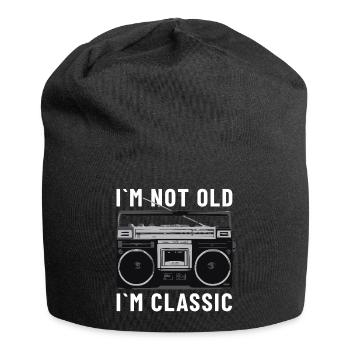 Je ne suis pas vieux, je suis un lecteur de cassettes stéréo classique - Bonnet en jersey - noir - Devant