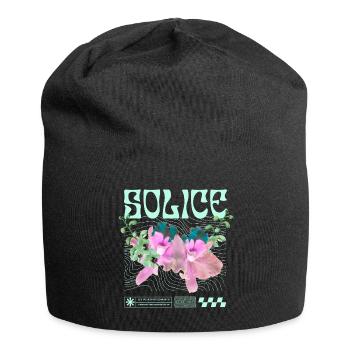 Solice – Botanical Tranquility - Jersey Beanie - black - Front