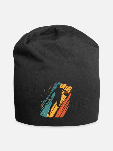 Basketball Basketballspieler Vintage - Jersey-Beanie - Schwarz