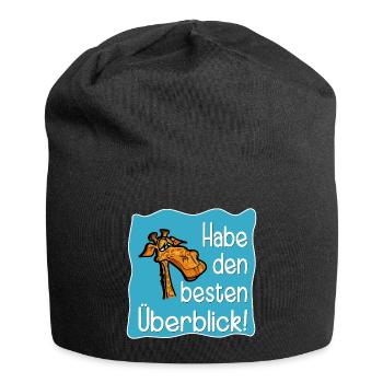 GIRAFFE PROJEKT AUFGABEN - Jersey-Beanie - Schwarz - Vorne