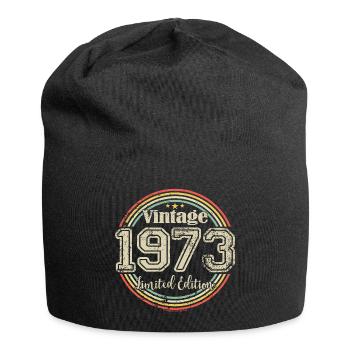 Vintage Rétro Edition Limitée 1973 Année de naissance - Bonnet en jersey - noir - Devant