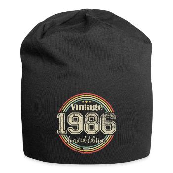 Vintage Retro Limited Edition 1986 Birth Year - Jersey Beanie - black - Front