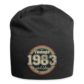 Vintage Rétro Edition Limitée 1983 Année de naissance - Bonnet en jersey - noir - Devant