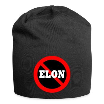 Anti Elon - Jersey-Beanie - Schwarz - Vorne