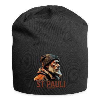 Old Man Captain Hamburg St Pauli Port Worker - Jersey Beanie - black - Front