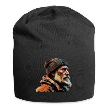 Old Man Captain Hamburg St Pauli Port Worker - Jersey Beanie - black - Front