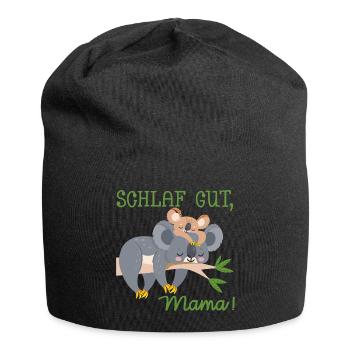 SCHLAFLOSE MAMA MUTTERTAG BABY KOALA - Jersey-Beanie - Schwarz - Vorne