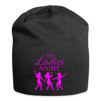 It's Ladies Night - Jungesellinnenabschied - Jersey-Beanie - Schwarz - Vorne