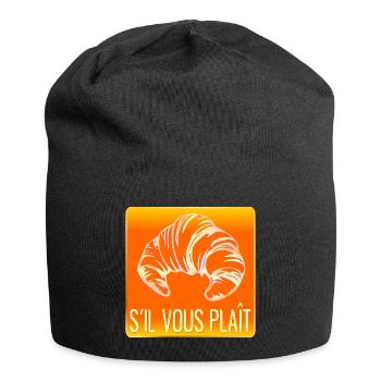 CROISSANT S'IL VOUS PLAIT - Bonnet en jersey - noir - Devant