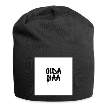 Oida Naa - Proverbes viennois - Bonnet en jersey - noir - Devant
