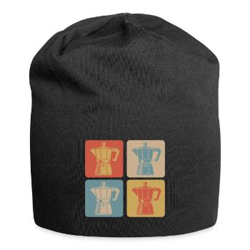 Retro Espresso Maker - Jersey Beanie - black - Front