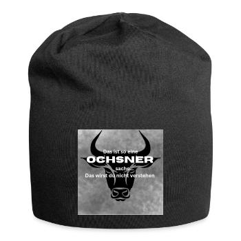 Last name Ochsner - Jersey Beanie - black - Front