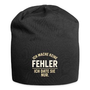 Ich date sie nur – Fehlerthema - Jersey-Beanie - Schwarz - Vorne