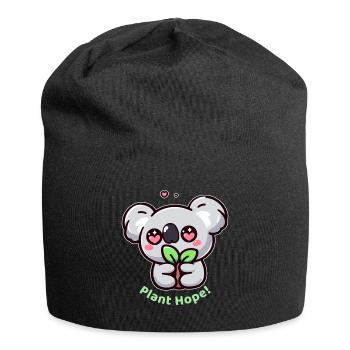 Plant Hope! - Jersey Beanie - black - Front