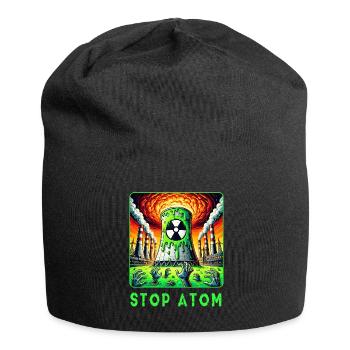 Stop Atom – Radioaktiver - Jersey-Beanie - Schwarz - Vorne