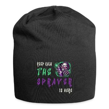 Keep Calm – The Sprayer - Jersey Beanie - black - Front