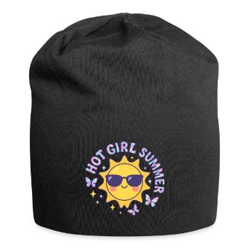 Hot Girl Summer - Jersey-Beanie - Schwarz - Vorne