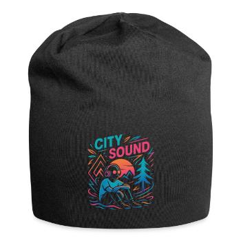 CITY SOUND - Jersey-Beanie - Schwarz - Vorne