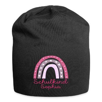 Schulanfang Schulkind Sophia - Jersey-Beanie - Schwarz - Vorne