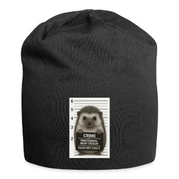 Criminal hedgehog - Jersey Beanie - black - Front
