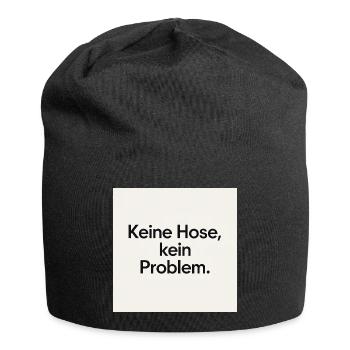 JensJensen - Jersey-Beanie - Schwarz - Vorne