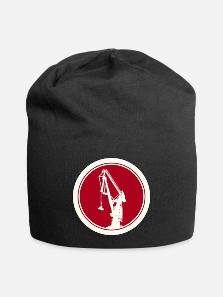 Grue Portuaire Silhouette 04 - Bonnet en jersey - noir