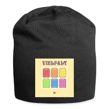 VIELFALT INKLUSION PRIDE KOFFER - Jersey-Beanie - Schwarz - Vorne