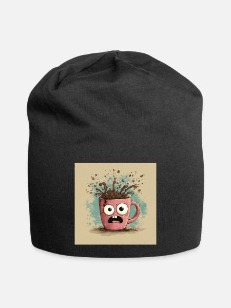 Caffeinated Chaos - Jersey-Beanie - Schwarz