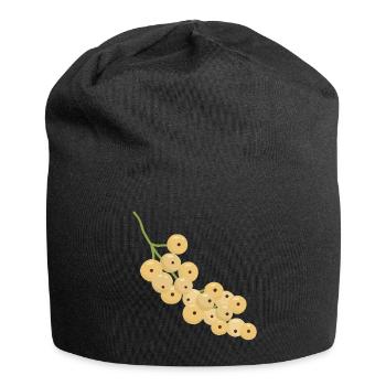 Weiße Johannisbeere Bund Illustration - Jersey-Beanie - Schwarz - Vorne
