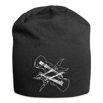Kompositionsdesign für E-Gitarren - Jersey-Beanie - Schwarz - Vorne
