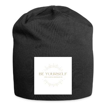 Be you, you are a miracle! - Jersey Beanie - black - Front
