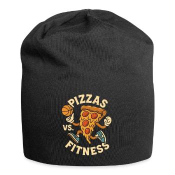 Pizza Fitness Animation - Jersey Beanie - black - Front