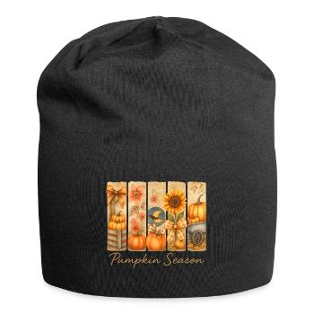 Célébrations de la récolte des citrouilles d’automne - Bonnet en jersey - noir - Devant