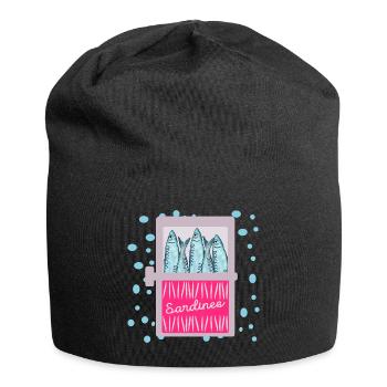 FISH TIN SARDINES FISH TIN - Jersey Beanie - black - Front