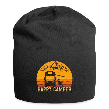 Happy Camper Camper Camping - Bonnet en jersey - noir - Devant