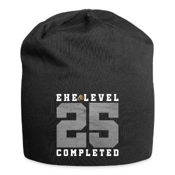 25th Wedding Anniversary - Jersey Beanie - black - Front