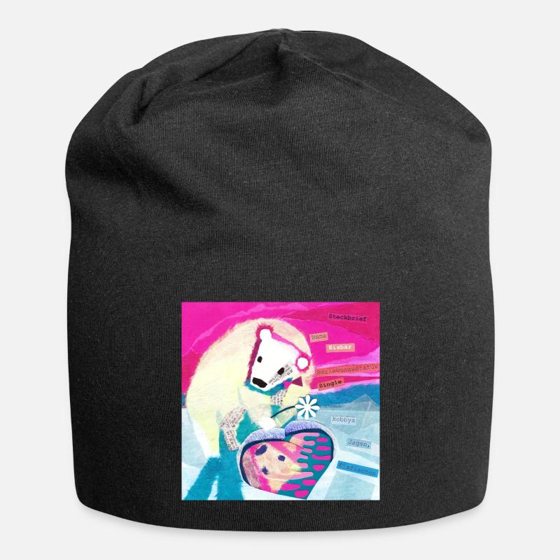 Eisbaer Profile Poster - Jersey Beanie - black