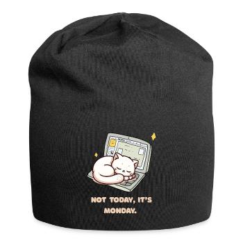 Not today, it's Monday design for Monday grouches - Jersey Beanie - black - Front