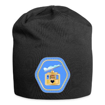 KINDER SKIFAHREN SKILIFT WINTERFERIEN SCHNEE - Jersey-Beanie - Schwarz - Vorne