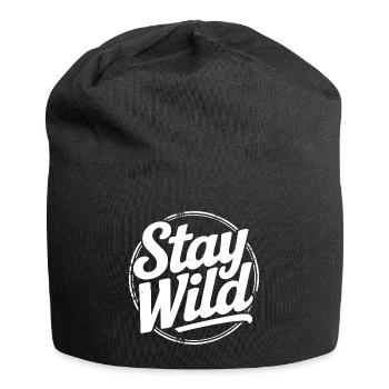 Stay Wild - Adventure Proverb - Jersey Beanie - black - Front
